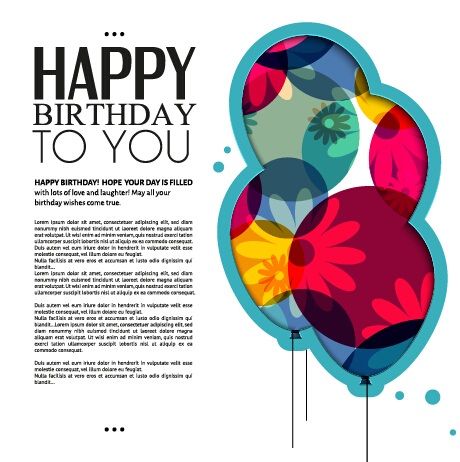 greeting card vector birthday 