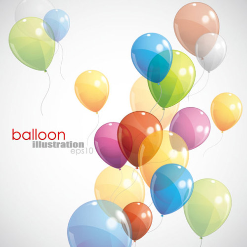 colored balloons Backgrounds 