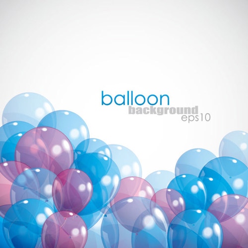 transparent colored balloons Backgrounds 