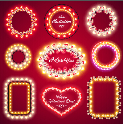 valentines light frames 