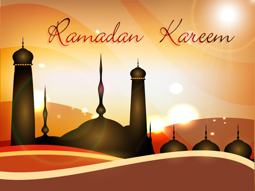 Vector Islamic style background set 01