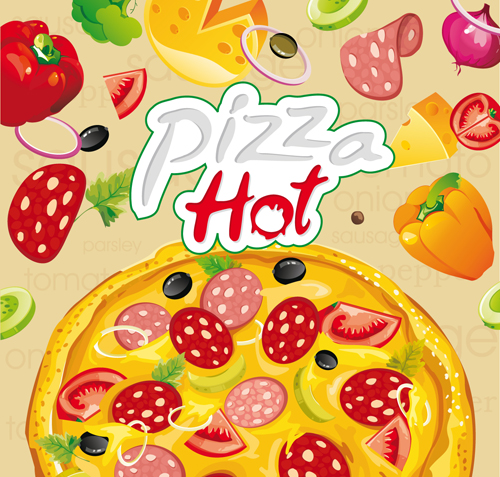 poster pizza hot 