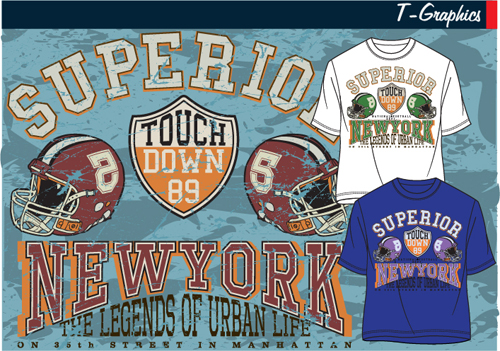 Vintage style graphics T shirt design vector 05