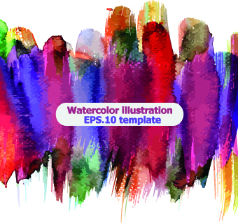Watercolor illustration vector 03