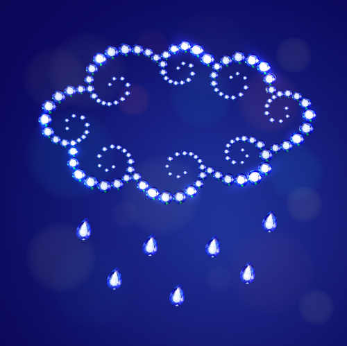 Weather diamond decorative vectors 02