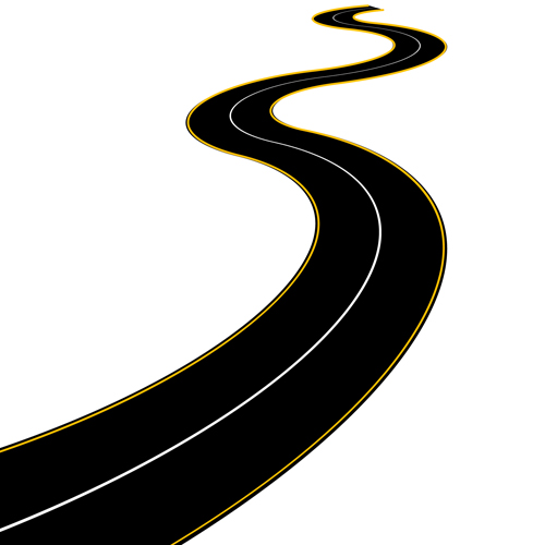 Different Winding road design vector 05