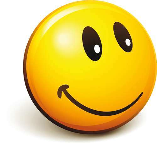 Funny Smile Emoticons vector icon 02