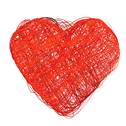 Set of Unusual Heart design elements vector 05