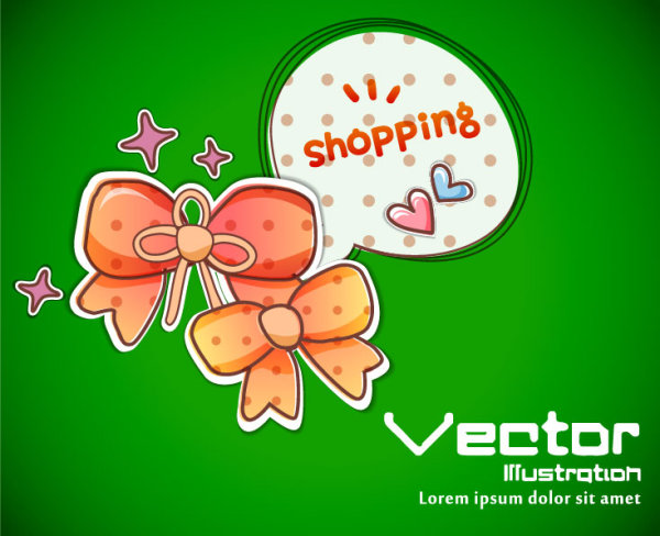 Set of cartoon elements Illustration vector 04