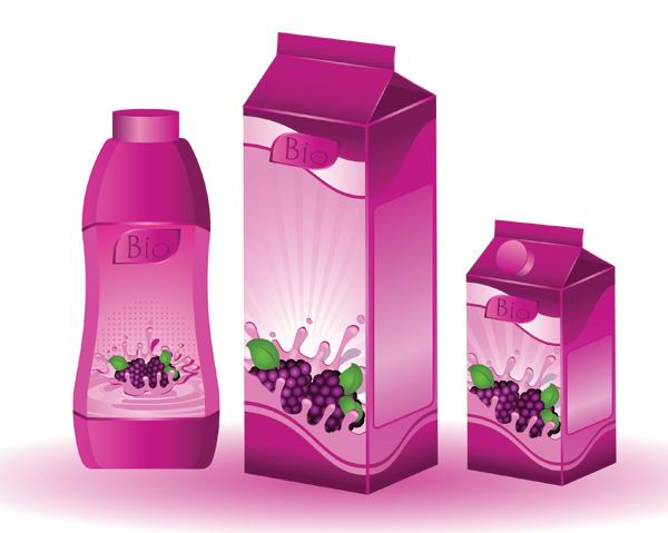packaging juice grape drink beverage packaging box 