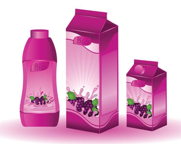 Grape juice beverage Vector
