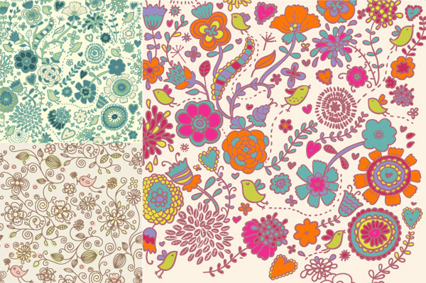 Cute decorative pattern background vector