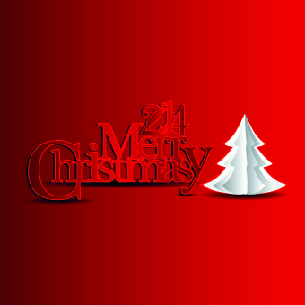 Red style new year christmas background vector background 2014 