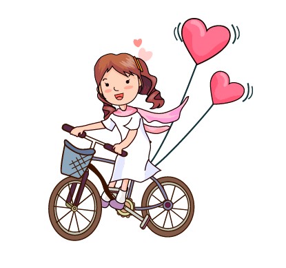 Elements of Romantic cartoon Lovers vector set 23