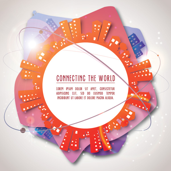 World style vector background