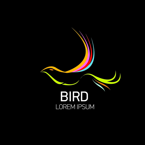 logo creative birds abstract 