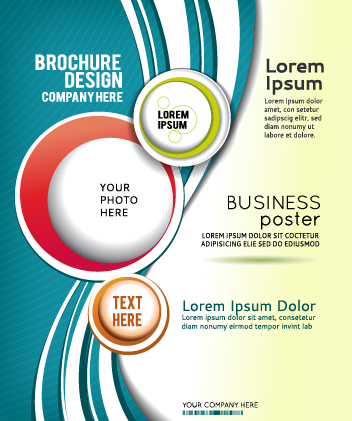 ound brochure cover design vector 03 Abstract with round brochure cover design vector 03