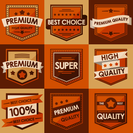 Best retro sales labels vector set 04