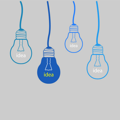 Concept Bulb design vector 01