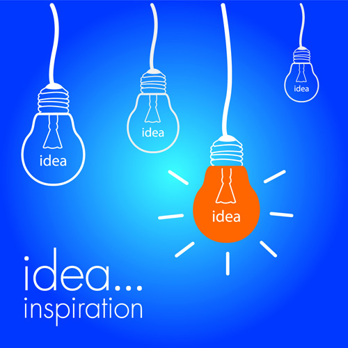 Concept Bulb design vector 02