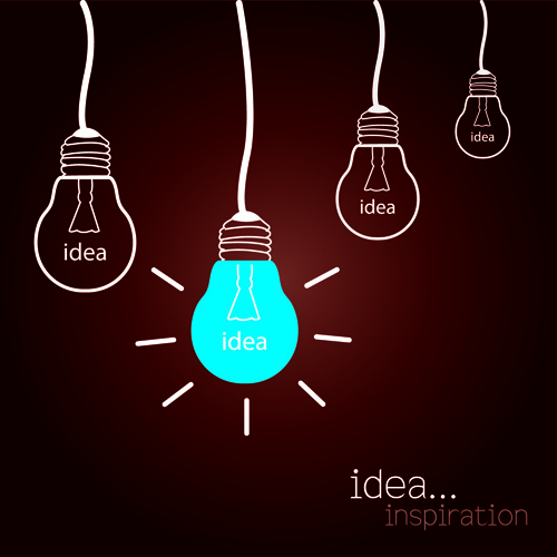 Concept Bulb design vector 04