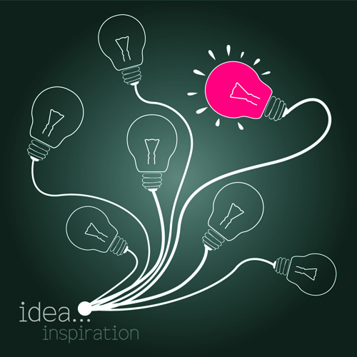 Concept Bulb design vector 05