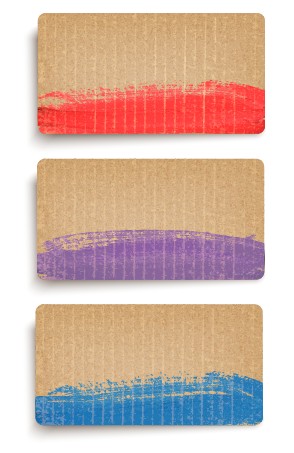 Cardboard cards vector 03