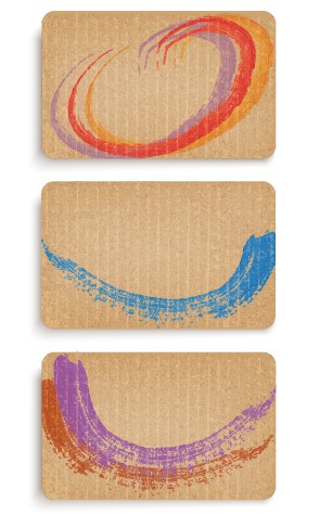 Cardboard cards vector 05
