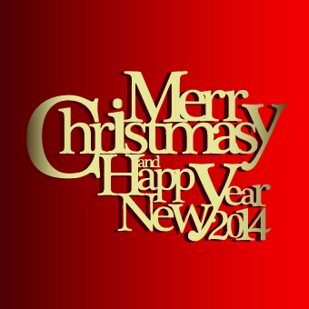 vector background text new year christmas 