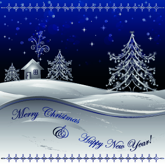 night christmas background vector background 