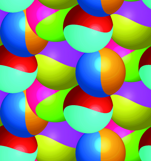 Abstract color ball vector background