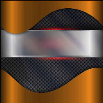 Dynamic metallic wave background vector 01