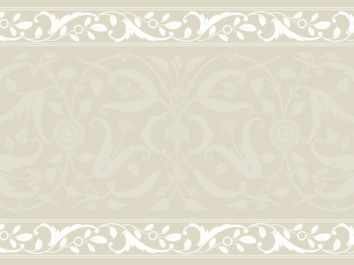 Elegant ornament floral borders seamless vector 05