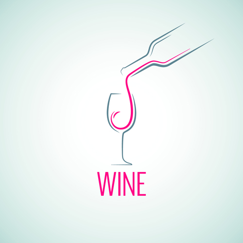 wine logo elegant 
