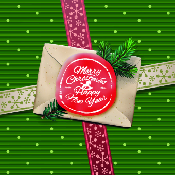 Envelop christmas cards vector