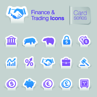 Trading icons finance 
