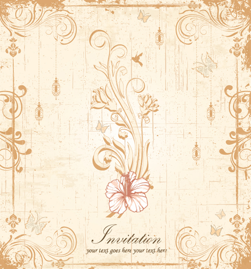 invitation cards invitation floral elegant cards card 