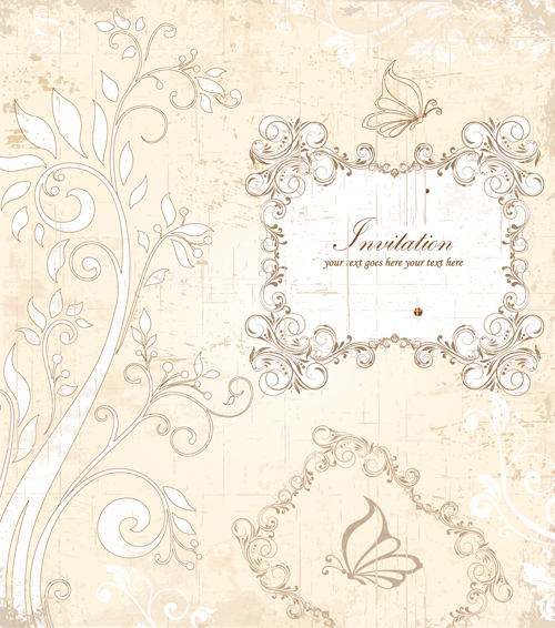 invitation cards invitation floral elegant card 