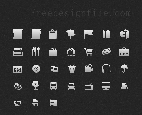 Gray Mini web icon PSD