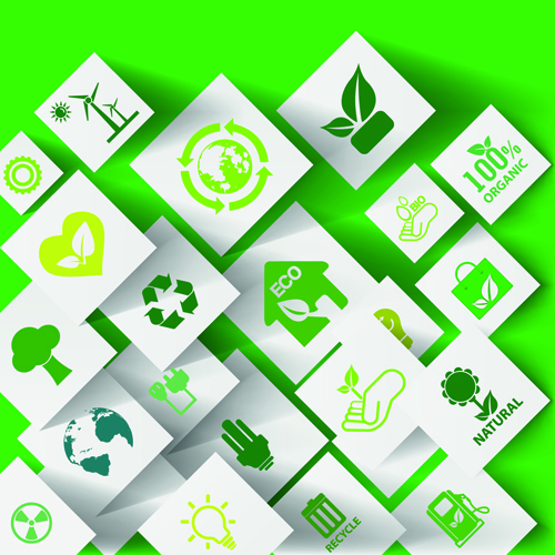 ogy concept paper vector material 01 Green ecology concept paper vector material 01