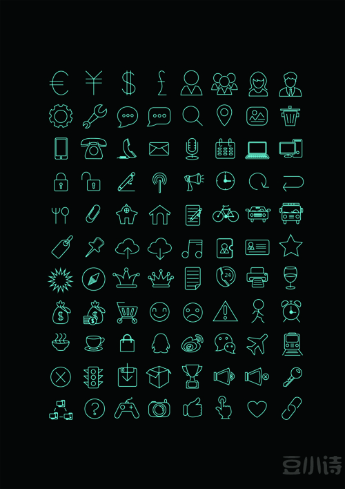 material life icons green 