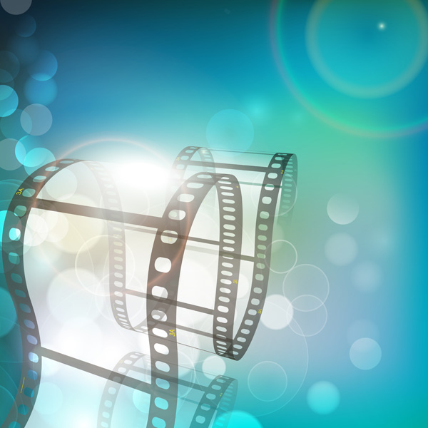 Halation movies film art background vector 02