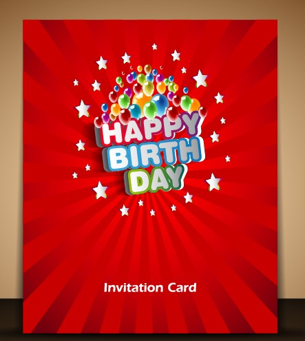 happy birthday happy card vector card 