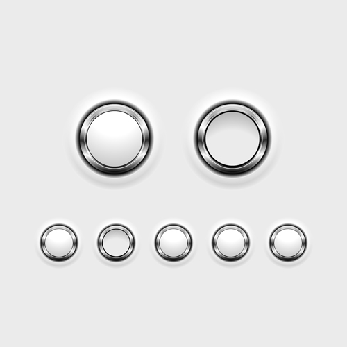 web metal circular button 