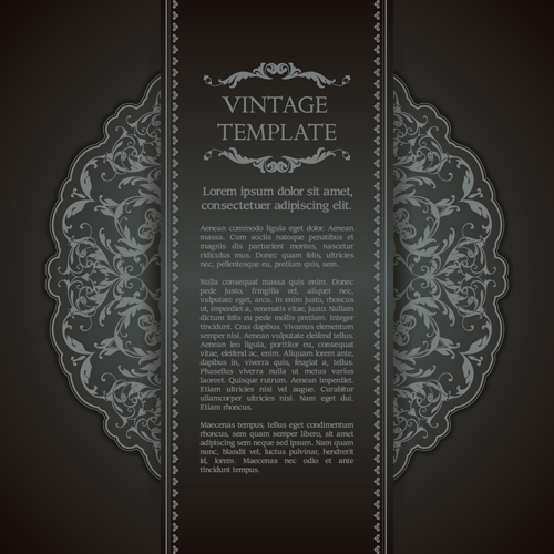 vintage ornate background vector background 