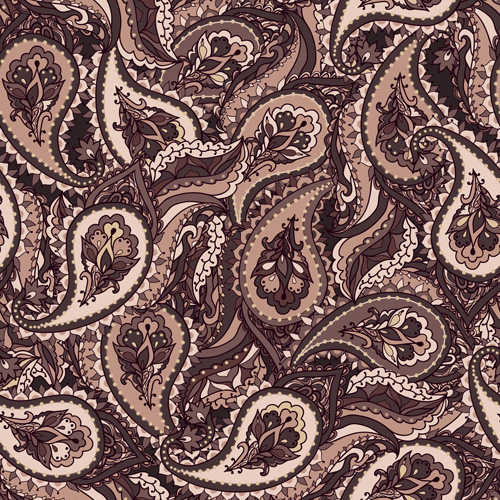 Pattern paisley seamless vector material 10
