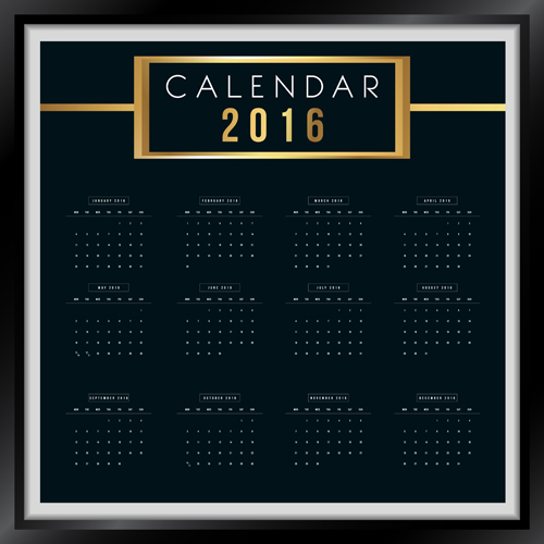 photo frame calendar 2016 