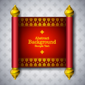 style scroll background vector background arabic 