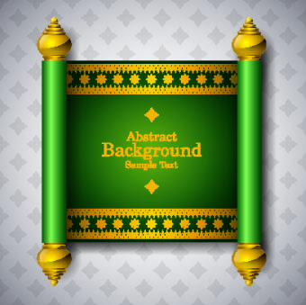 style scroll background vector background arabic 