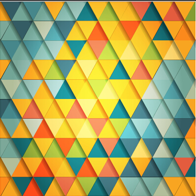 triangle shiny pattern colored 